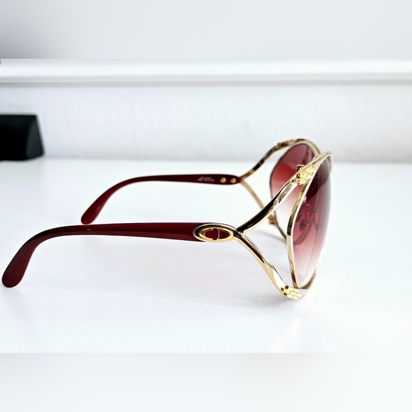 Christian Dior Bordeaux Oversized Gradient Sunglasses - Picture 3 of 8